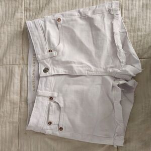 American Eagle White Denim Shorts